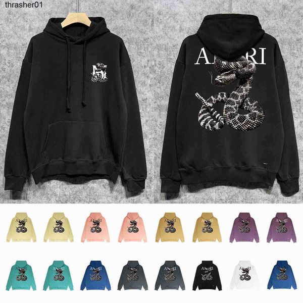 new men's hoodies designer sweatshirts long term fashion brand amirs giant snake printed men's hoodie casual cotton sweater loose, Black
new men's hoodies designer sweatshirts long term fashion brand amirs giant snake printed men's hoodie casual cotton sweater loose, Black
