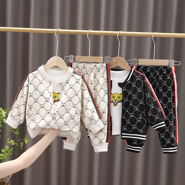 Spring Children Clothing Sets Baby Boys Girls Clothes Set Jacket T Shirt Pants 3pcs/sets Kids Infant Tracksuit 1 2 3 4 YEARS, Black
Spring Children Clothing Sets Baby Boys Girls Clothes Set Jacket T Shirt Pants 3pcs/sets Kids Infant Tracksuit 1 2 3 4 YEARS, Black