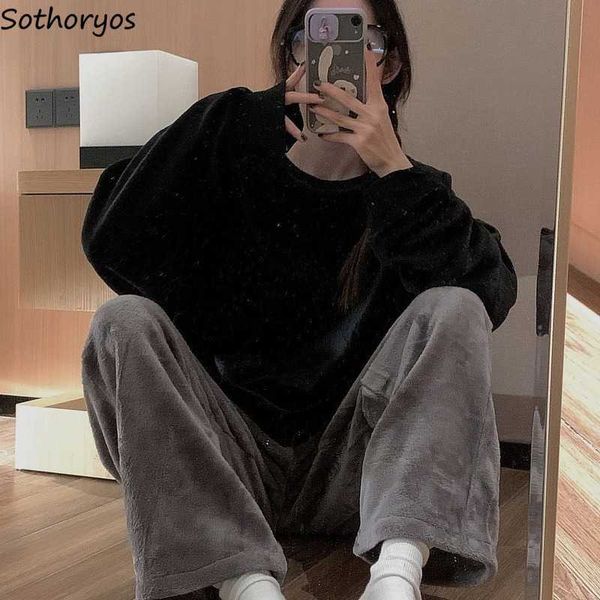 women's sleep lounge flannel pajama sets women plus velvet soft comfortable thickening homewear simple lovely ins ulzzang warm leisure
women's sleep lounge flannel pajama sets women plus velvet soft comfortable thickening homewear simple lovely ins ulzzang warm leisure
