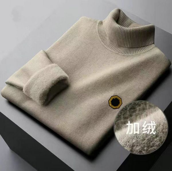 22 new men's sweaters fashion casual men high collar plush luxury brand designer sweaters -3xl, White;black
22 new men's sweaters fashion casual men high collar plush luxury brand designer sweaters -3xl, White;black