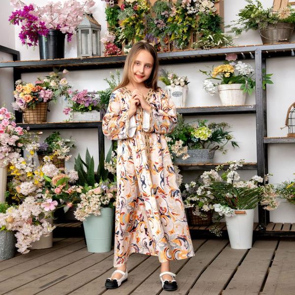 ethnic clothing abayas ramadan eid children floral print long sleeve robes muslim girls hijab dress dubai turkey caftan arab islam morocco, Red
ethnic clothing abayas ramadan eid children floral print long sleeve robes muslim girls hijab dress dubai turkey caftan arab islam morocco, Red
