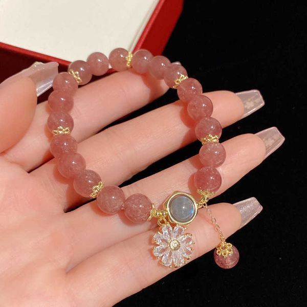 beaded strands zircon flower natural strawberry quartz/moonstone crystals strand beaded bracelets for women fine jewelry accessories ybr705, Black
beaded strands zircon flower natural strawberry quartz/moonstone crystals strand beaded bracelets for women fine jewelry accessories ybr705, Black