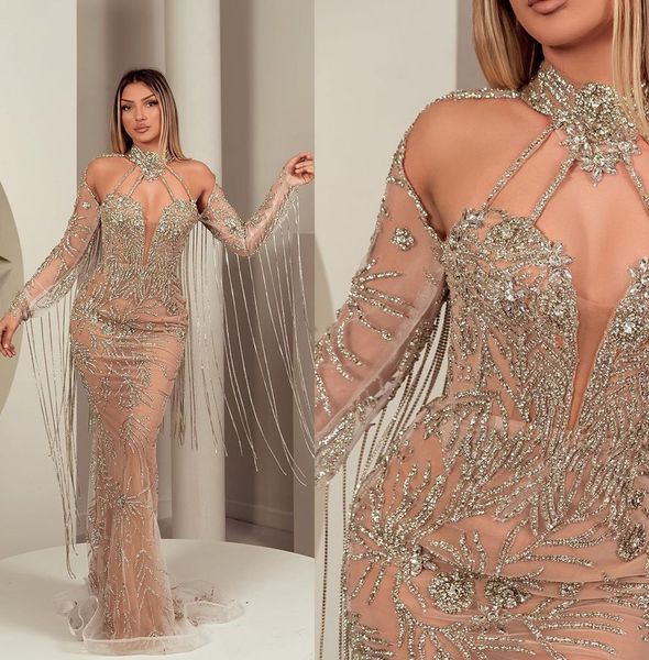 luxurious champagne mermaid prom dresses stones tassles long sleeves party dresses sequins custom made evening dress, Black;red
luxurious champagne mermaid prom dresses stones tassles long sleeves party dresses sequins custom made evening dress, Black;red