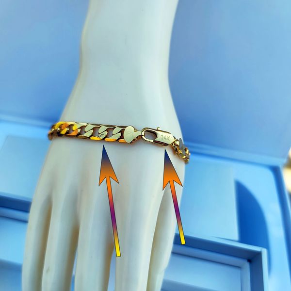 bracelet chunky curb cuban link snake chain hand bangle 14k gold gf gifts rock hip hop jewelry bracelets 7mm 21cm, Black
bracelet chunky curb cuban link snake chain hand bangle 14k gold gf gifts rock hip hop jewelry bracelets 7mm 21cm, Black