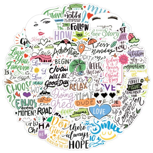 pack of 50pcs inspirational motivational stickers no-duplicate waterproof vinyl sticker for lapluggage skateboard notebook water bottle car
pack of 50pcs inspirational motivational stickers no-duplicate waterproof vinyl sticker for lapluggage skateboard notebook water bottle car
