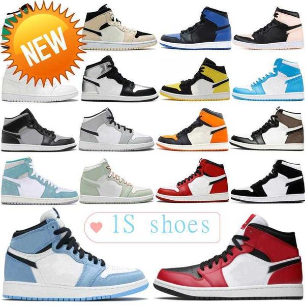 2022 mens 1 high og basketball shoes 1s bordeaux university blue dark mocha patent bred shadow unc twist seafoam black white men women e
2022 mens 1 high og basketball shoes 1s bordeaux university blue dark mocha patent bred shadow unc twist seafoam black white men women e