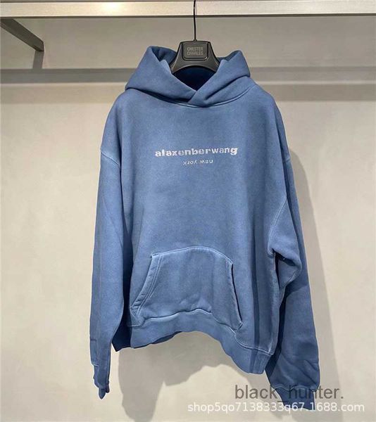 men's hoodies alexanders designer wangs sweatshirts autumn winter fashion new blue velvet cotton pocket drilling hooded loose sweater, Black
men's hoodies alexanders designer wangs sweatshirts autumn winter fashion new blue velvet cotton pocket drilling hooded loose sweater, Black