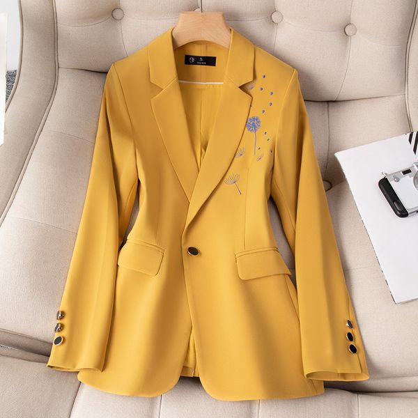 dandelion embroidery suit coat women's high level 2022 new small suit set versatile style commuter top, White;black
dandelion embroidery suit coat women's high level 2022 new small suit set versatile style commuter top, White;black
