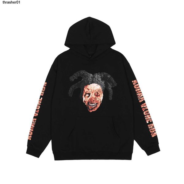 men's hoodies designer sweatshirts vloness zombie grimace portrait big v hoodie winter, Black
men's hoodies designer sweatshirts vloness zombie grimace portrait big v hoodie winter, Black