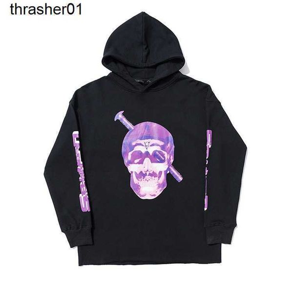 men's hoodies designer sweatshirts vloness skull screw large v print loose hooded pullover, Black
men's hoodies designer sweatshirts vloness skull screw large v print loose hooded pullover, Black