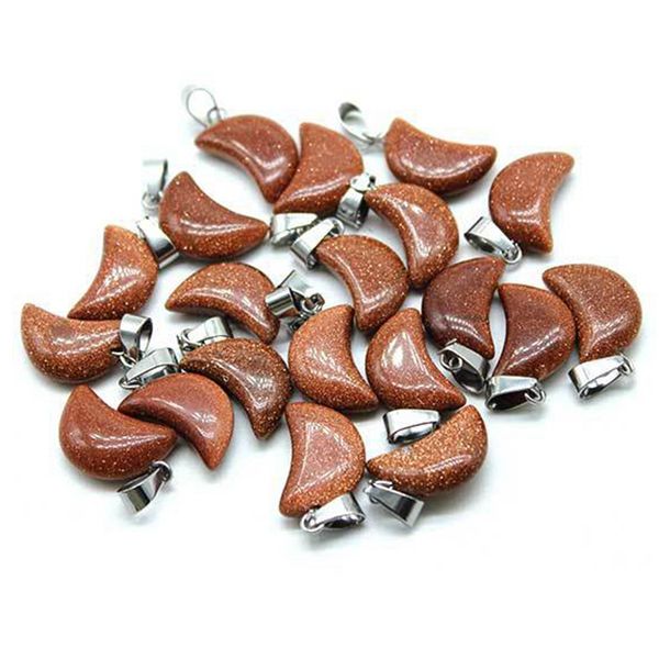 natural stone crystal moon pendant necklaces for women raw stones crystals gemstone goldstone necklace pendants jewelry, Silver
natural stone crystal moon pendant necklaces for women raw stones crystals gemstone goldstone necklace pendants jewelry, Silver