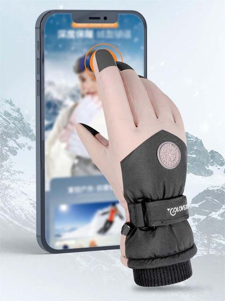 men winter thermal warm waterproof ski snowboarding driving work gloves outdoor windproof women mitten, Blue;gray
men winter thermal warm waterproof ski snowboarding driving work gloves outdoor windproof women mitten, Blue;gray