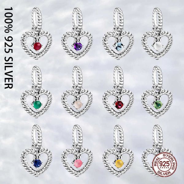 charm bracelets fit original real 925 sterling silver twelve months beaded heart dangle charm for women birthday bracelet trinket diy jewelr, Golden;silver
charm bracelets fit original real 925 sterling silver twelve months beaded heart dangle charm for women birthday bracelet trinket diy jewelr, Golden;silver