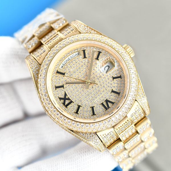 diamond watch mens automatic mechanical movement 41mm stainless steel sapphire waterproof wristband montre de luxe business wristwatch, Slivery;brown
diamond watch mens automatic mechanical movement 41mm stainless steel sapphire waterproof wristband montre de luxe business wristwatch, Slivery;brown