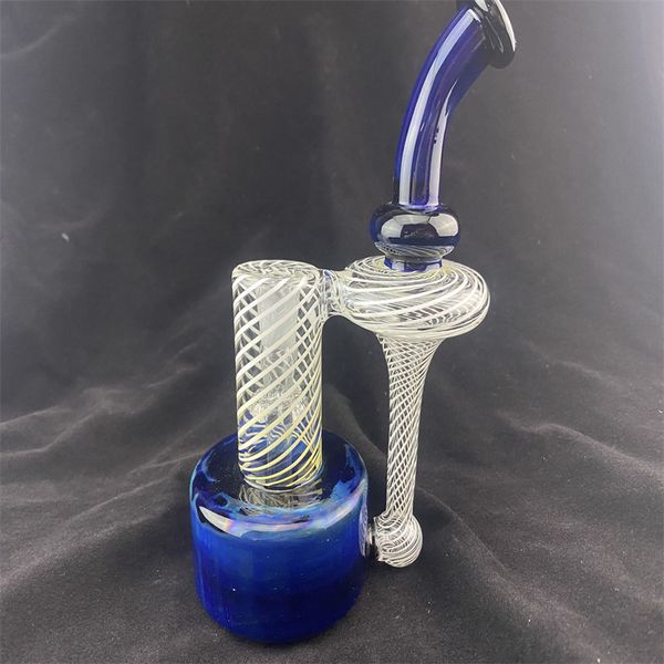 Smoking Pipe new design recycle rbr3.0 black sliver and white stripe color 14mm joint