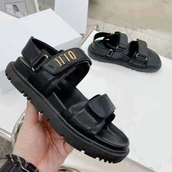 35-41 sandals women platform luxury crystal calfskin ladies flats with box v5h0, Black
35-41 sandals women platform luxury crystal calfskin ladies flats with box v5h0, Black