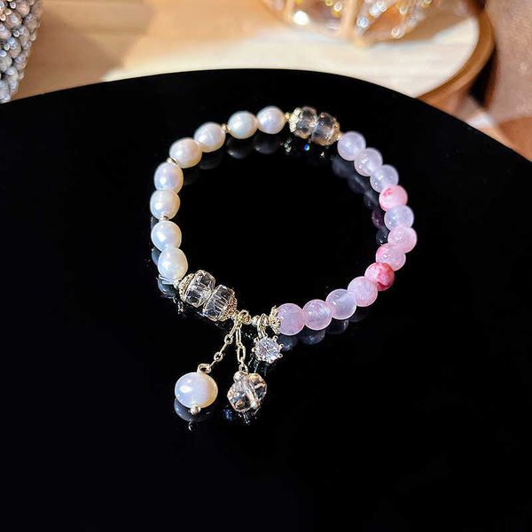 beaded strands elegant geometric natural freshwater pearls pink crystal beaded bracelets for women female korean fashion jewelry gifts ybr52, Black
beaded strands elegant geometric natural freshwater pearls pink crystal beaded bracelets for women female korean fashion jewelry gifts ybr52, Black