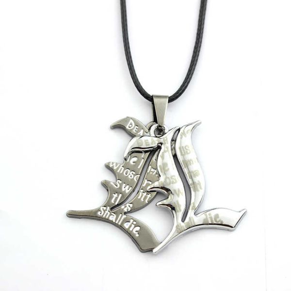 pendant necklaces death note double l yagami non-mainstream necklace smart anime fashion jewelry pendant cosplay accessories l221011, Silver
pendant necklaces death note double l yagami non-mainstream necklace smart anime fashion jewelry pendant cosplay accessories l221011, Silver