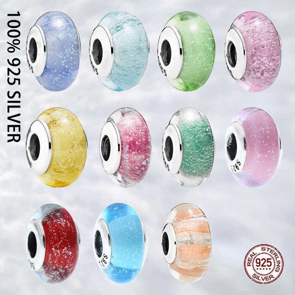 charm bracelets fit original real 925 sterling silver rainbow glass bead charm for women bracelet trinket diy jewelry l221013, Golden;silver
charm bracelets fit original real 925 sterling silver rainbow glass bead charm for women bracelet trinket diy jewelry l221013, Golden;silver