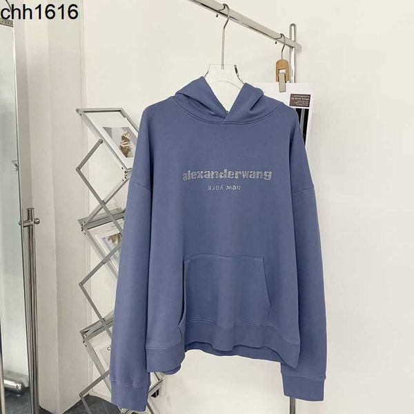 autumn and winter 2022 new alexanderwangs king letter drill worn hooded loose pullover sweater for women and men, Black
autumn and winter 2022 new alexanderwangs king letter drill worn hooded loose pullover sweater for women and men, Black