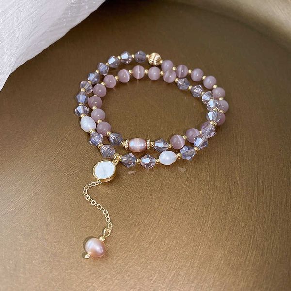 beaded strands pink purple simulated opal crystal natural freshwater pearls round tassel charm beaded bracelets women fashion jewelry ybr711, Black
beaded strands pink purple simulated opal crystal natural freshwater pearls round tassel charm beaded bracelets women fashion jewelry ybr711, Black