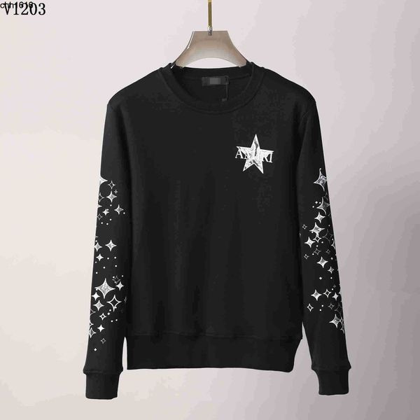 2021 men's korean fashion trendy men high street trendy men amirs personality five-star printing round neck sweater men, Black
2021 men's korean fashion trendy men high street trendy men amirs personality five-star printing round neck sweater men, Black