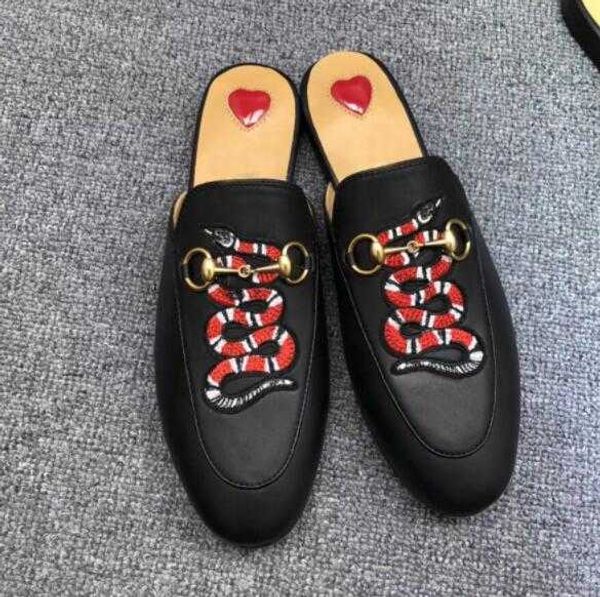 2019 leather soft cowhide lazy women shoes metal buckle beach slippers mules princetown classic slippers size 35-42, Black
2019 leather soft cowhide lazy women shoes metal buckle beach slippers mules princetown classic slippers size 35-42, Black