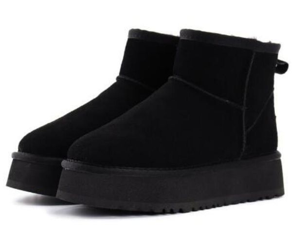 women platforms ankle boots fashion winter woman chestnut khaki thick bottom warm booties, Black
women platforms ankle boots fashion winter woman chestnut khaki thick bottom warm booties, Black