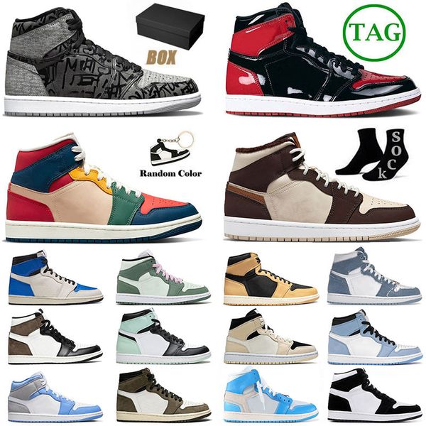 1 jumpman basketball shoes for mens womens 1s cream dark chocolate university blue denim multi color high patent bred mid dutch green
1 jumpman basketball shoes for mens womens 1s cream dark chocolate university blue denim multi color high patent bred mid dutch green