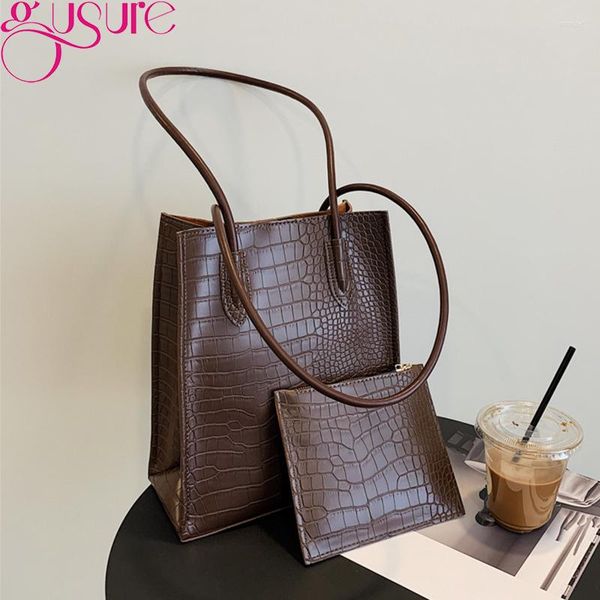 evening bags gusure women retro alligator subaxillary shoulder pu leather large capacity handbags female luxury design shopper totes
evening bags gusure women retro alligator subaxillary shoulder pu leather large capacity handbags female luxury design shopper totes