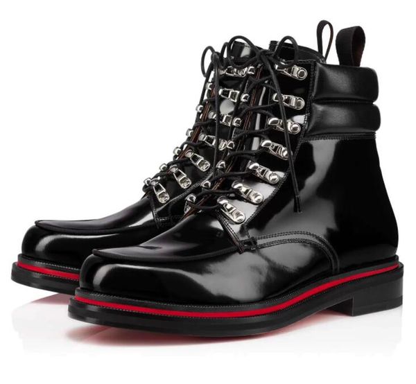 luxury high-end men's ankle boots with reds paint sole low heel calf suede round head lace up winter fashion business boots, Black
luxury high-end men's ankle boots with reds paint sole low heel calf suede round head lace up winter fashion business boots, Black