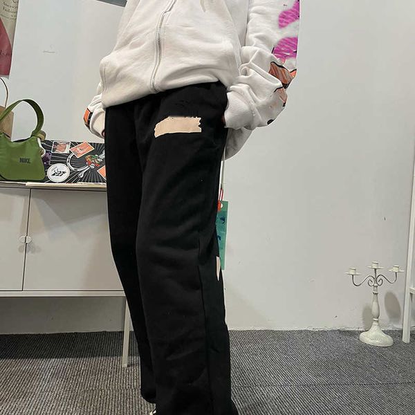 autumn and winter men's pants fashion off brand loose casual plus velvet thickening ow trousers same style for men women white printing, Black
autumn and winter men's pants fashion off brand loose casual plus velvet thickening ow trousers same style for men women white printing, Black