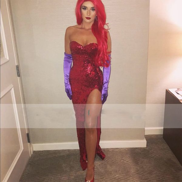 2022 costume evening dresses for women sweetheart side slit mermaid prom gowns sequin party formal, Black;red
2022 costume evening dresses for women sweetheart side slit mermaid prom gowns sequin party formal, Black;red
