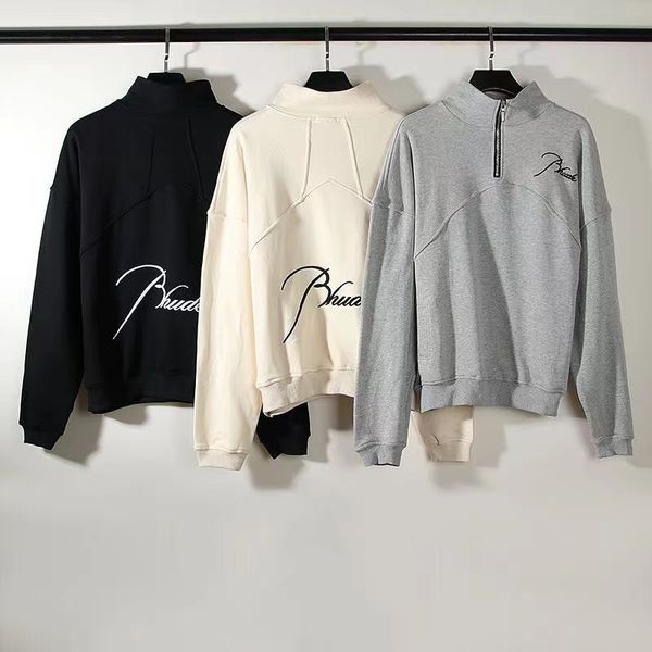 men's hoodies zipper sweatshirts designer casual embroidered hip hop male white high street pullover jumper, Black
men's hoodies zipper sweatshirts designer casual embroidered hip hop male white high street pullover jumper, Black