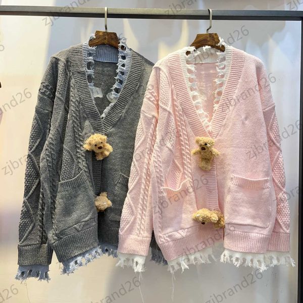 sweater womens sweater detachable three-dimensional bear doll knitwear stitching fringe design v neck pocket sweater cute girl style warm wo, White;black
sweater womens sweater detachable three-dimensional bear doll knitwear stitching fringe design v neck pocket sweater cute girl style warm wo, White;black