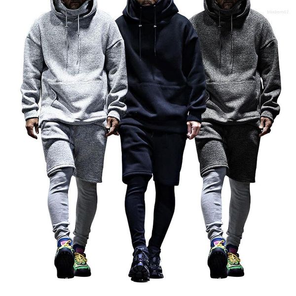 men's tracksuits hoodie half pants setup sweater men's autumn high-end sports suit casual loose two-piece, Gray
men's tracksuits hoodie half pants setup sweater men's autumn high-end sports suit casual loose two-piece, Gray