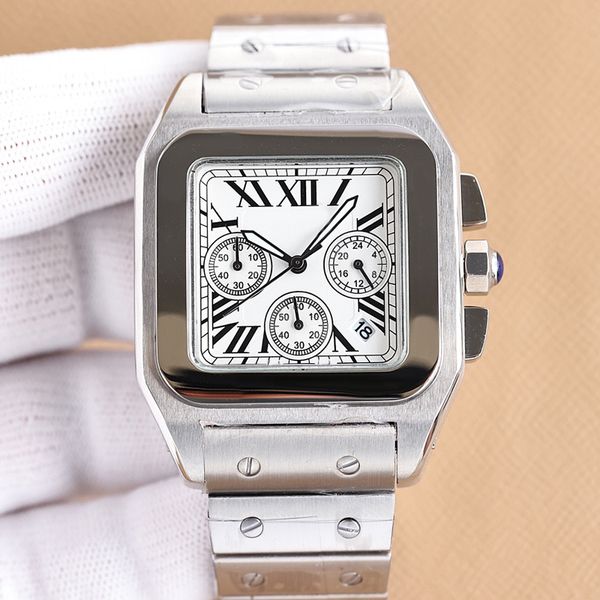 mens watch quartz movement bracelet waterproof 51mmx41mm business sapphire wristband stainless steel case montre de luxe holiday gift, Silver
mens watch quartz movement bracelet waterproof 51mmx41mm business sapphire wristband stainless steel case montre de luxe holiday gift, Silver