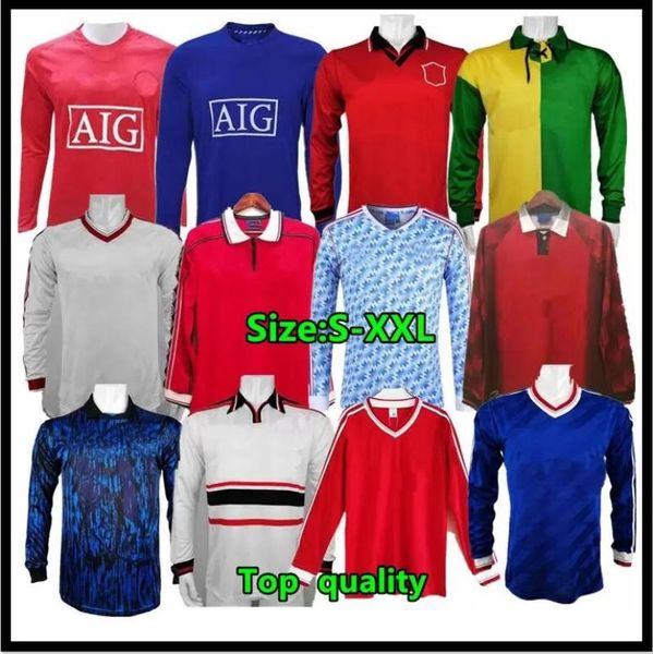 07 08 09 retro manchester long soccer jersey 90 92 1996 1998 1999 man giggs schole s beckham ronaldo cantona keane solskjaer vintage man foo, Black
07 08 09 retro manchester long soccer jersey 90 92 1996 1998 1999 man giggs schole s beckham ronaldo cantona keane solskjaer vintage man foo, Black