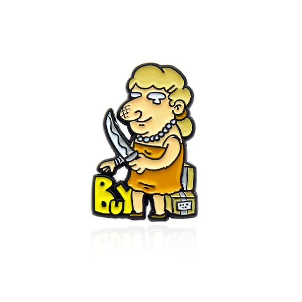 hand chopping shopping maniac brooches for girls fashion figure design enamel pins creative personality friend badge gift accessories, Gray
hand chopping shopping maniac brooches for girls fashion figure design enamel pins creative personality friend badge gift accessories, Gray