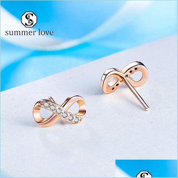 stud trendy infinity crystal 925 sier stud earrings digital 8 round cz cubic zirconia earring for women fashion wedding party jewelr dhn81, Golden;silver
stud trendy infinity crystal 925 sier stud earrings digital 8 round cz cubic zirconia earring for women fashion wedding party jewelr dhn81, Golden;silver