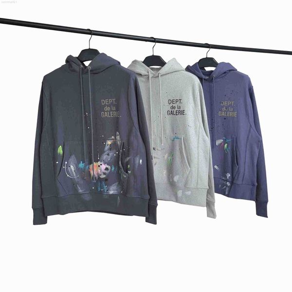 men's hoodies sweatshirts high gram weight dept hand-painted splash ink graffiti sweater drawstring hooded head street, Black
men's hoodies sweatshirts high gram weight dept hand-painted splash ink graffiti sweater drawstring hooded head street, Black