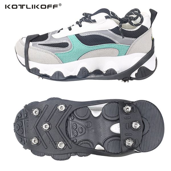 anti-slip crampons 8-stud snow ice claw climbing spikes grips crampon ice spike for winter snow spikes cleats boots cover 1 pair, Black
anti-slip crampons 8-stud snow ice claw climbing spikes grips crampon ice spike for winter snow spikes cleats boots cover 1 pair, Black