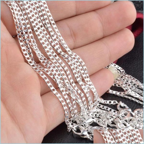 chains kasanier wholesale 10pcs 925 sier chain necklace solid 2mm 16 30 inches fashion jewelry necklaces mens and womens party costu dhgbv, Silver
chains kasanier wholesale 10pcs 925 sier chain necklace solid 2mm 16 30 inches fashion jewelry necklaces mens and womens party costu dhgbv, Silver