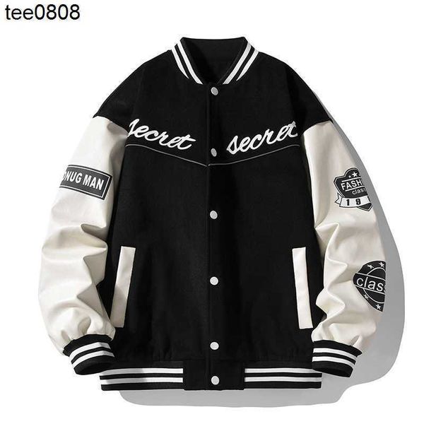 baseball uniform men's coat men's spring and autumn lovers' essentials boys' fashionable work clothes jacket, Black;brown
baseball uniform men's coat men's spring and autumn lovers' essentials boys' fashionable work clothes jacket, Black;brown