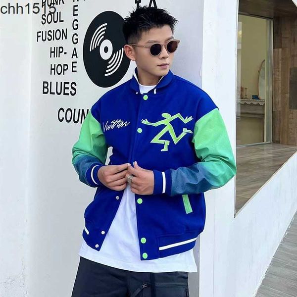 europe and the united states 2022 autumn and winter new fashion brand leather sleeve splice woolen bomber jacket men, Black;brown
europe and the united states 2022 autumn and winter new fashion brand leather sleeve splice woolen bomber jacket men, Black;brown