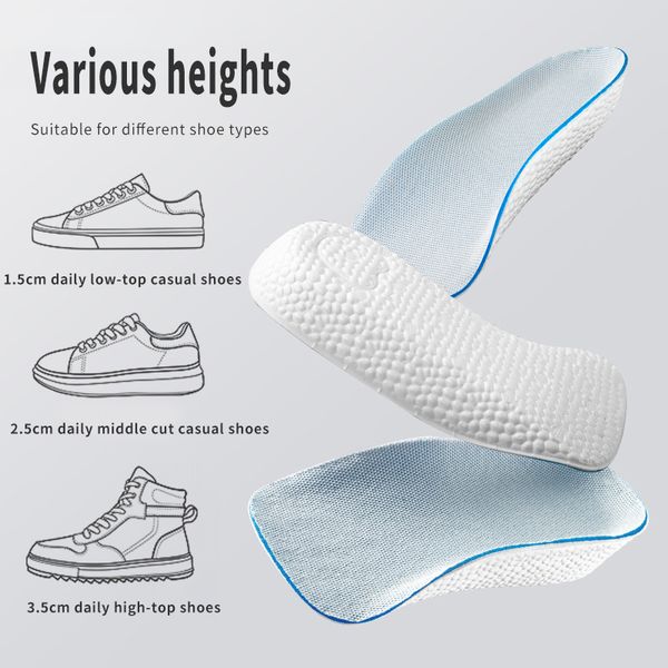 height increase insoles for men women shoes heel lift 1.5cm 2.5cm 3.5cm arch support light weight soft elastic sole pads, Black
height increase insoles for men women shoes heel lift 1.5cm 2.5cm 3.5cm arch support light weight soft elastic sole pads, Black