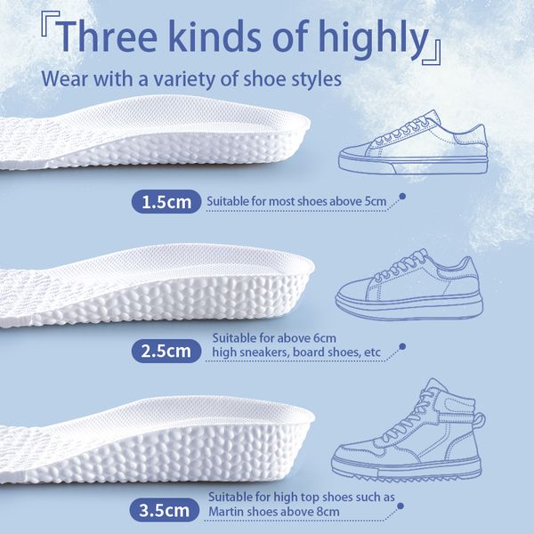 height increase insoles for shoes deodorant breathable cushion running for feet men women orthopedic care heel lift pads, Black 
height increase insoles for shoes deodorant breathable cushion running for feet men women orthopedic care heel lift pads, Black