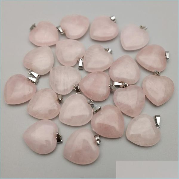 charms 20mm rose quartz heart natural stone charms chakra healing pendant diy necklace earrings jewelry making drop delivery 2022 fin dhbik, Bronze;silver
charms 20mm rose quartz heart natural stone charms chakra healing pendant diy necklace earrings jewelry making drop delivery 2022 fin dhbik, Bronze;silver