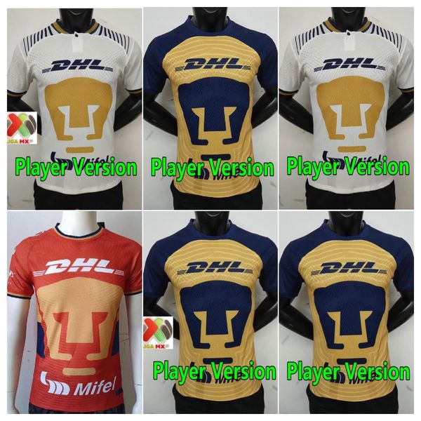 Image of Player Version 22 23 Mexican Soccer Jerseys Football Club Unam Lion O.islas Goalkeeper Camiseta Gk 2022 2023 Men Suit Football Shirts