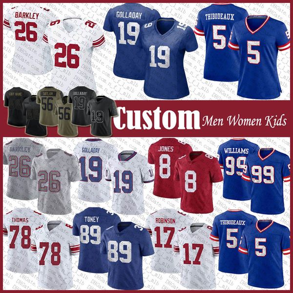 fans tees 26 saquon barkley 5 kayvon thibodeaux custom football jersey 8 daniel jones kenny golladay kadarius toney andrew thomas julian lo, Black
fans tees 26 saquon barkley 5 kayvon thibodeaux custom football jersey 8 daniel jones kenny golladay kadarius toney andrew thomas julian lo, Black